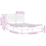 Bed Frame with Headboard Dark Grey Velvet - Extra Image