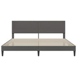 Bed Frame with Headboard Dark Grey 180 x 200 cm Corduroy Fabric
