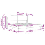 Bed Frame with Headboard Black 180 x 200 cm Faux Leather