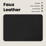 Bed Frame Black 180 x 200 cm Faux Leather - Extra Image