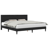 Bed Frame Black 180 x 200 cm Faux Leather