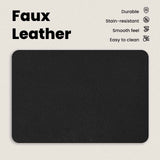 Bed Frame with Headboard Black 90 x 190 cm Faux Leather