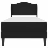 Bed Frame with Headboard Black 90 x 190 cm Faux Leather
