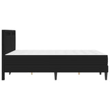 Bed Frame with Mattress Black 137 x 190 cm Faux Leather