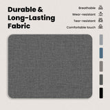 Bed Frame with Mattress Dark Grey 90 x 190 cm Fabric - Extra Image