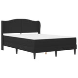 Bed Frame with Headboard Black 137 x 190 cm Faux Leather
