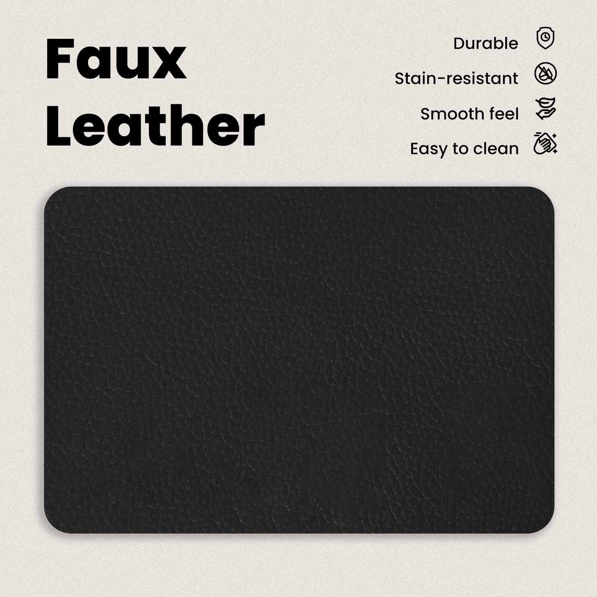 Bed Frame with Headboard Black 107 x 203 cm Faux Leather