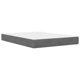 Bed Frame with Headboard Dark Grey 137 x 190 cm Velvet - 45-Degree Angle