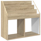 Kids Bookshelf Sonoma Oak 72.5 x 29.5 x 69 cm Engineered Wood - Front View