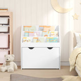 Kids Bookshelf White 60 x 29.5 x 69 cm Engineered Wood - Top-Down View