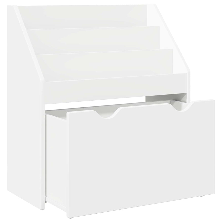 Kids Bookshelf White 60 x 29.5 x 69 cm Engineered Wood