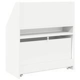 Kids Bookshelf White 60 x 29.5 x 69 cm Engineered Wood - Extra Image