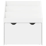 Kids Bookshelf White 60 x 29.5 x 69 cm Engineered Wood - Close-Up Angle