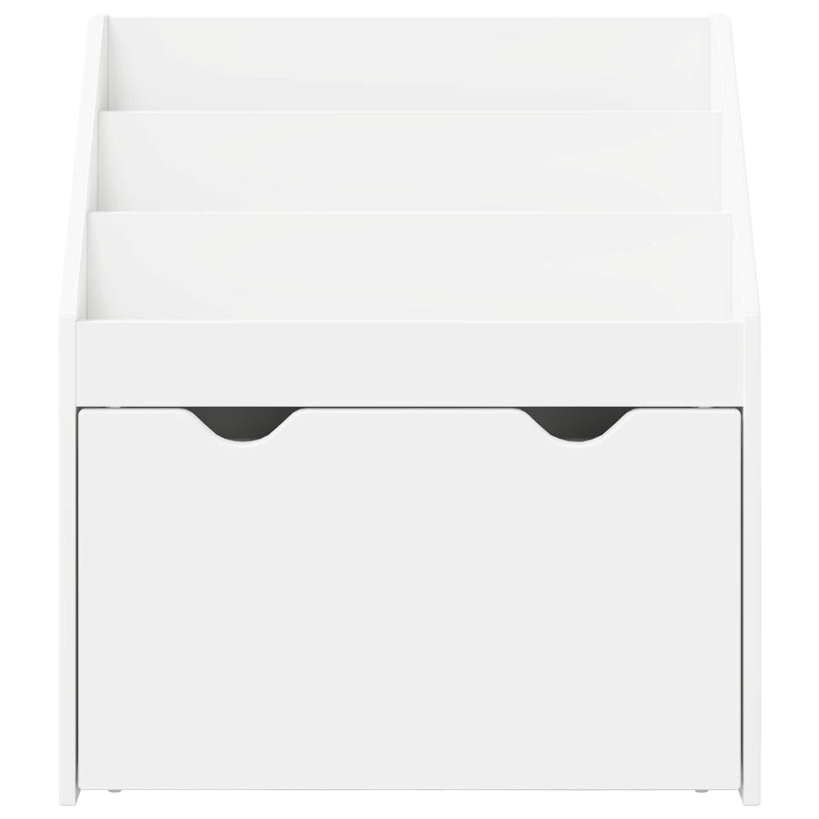 Kids Bookshelf White 60 x 29.5 x 69 cm Engineered Wood