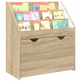 Kids Bookshelf Sonoma Oak 60 x 29.5 x 69 cm Engineered Wood - Side View