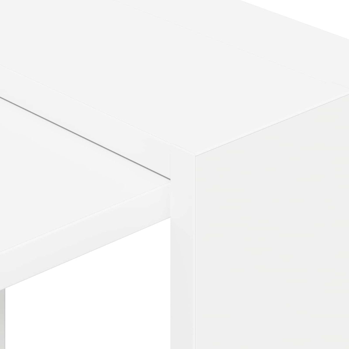 Bookshelf 2-Tier 52 x 25 x 71.5 cm Engineered Wood White