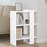 Bookshelf 2-Tier 52 x 25 x 71.5 cm Engineered Wood White