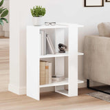 Bookshelf White 52 x 25 x 71.5 cm Engineered Wood - Top-Down View