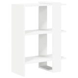 Bookshelf White 52 x 25 x 71.5 cm Engineered Wood - Front View