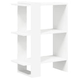 Bookshelf 2-Tier 52 x 25 x 71.5 cm Engineered Wood White