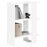 Bookshelf White 52 x 25 x 71.5 cm Engineered Wood - Side View