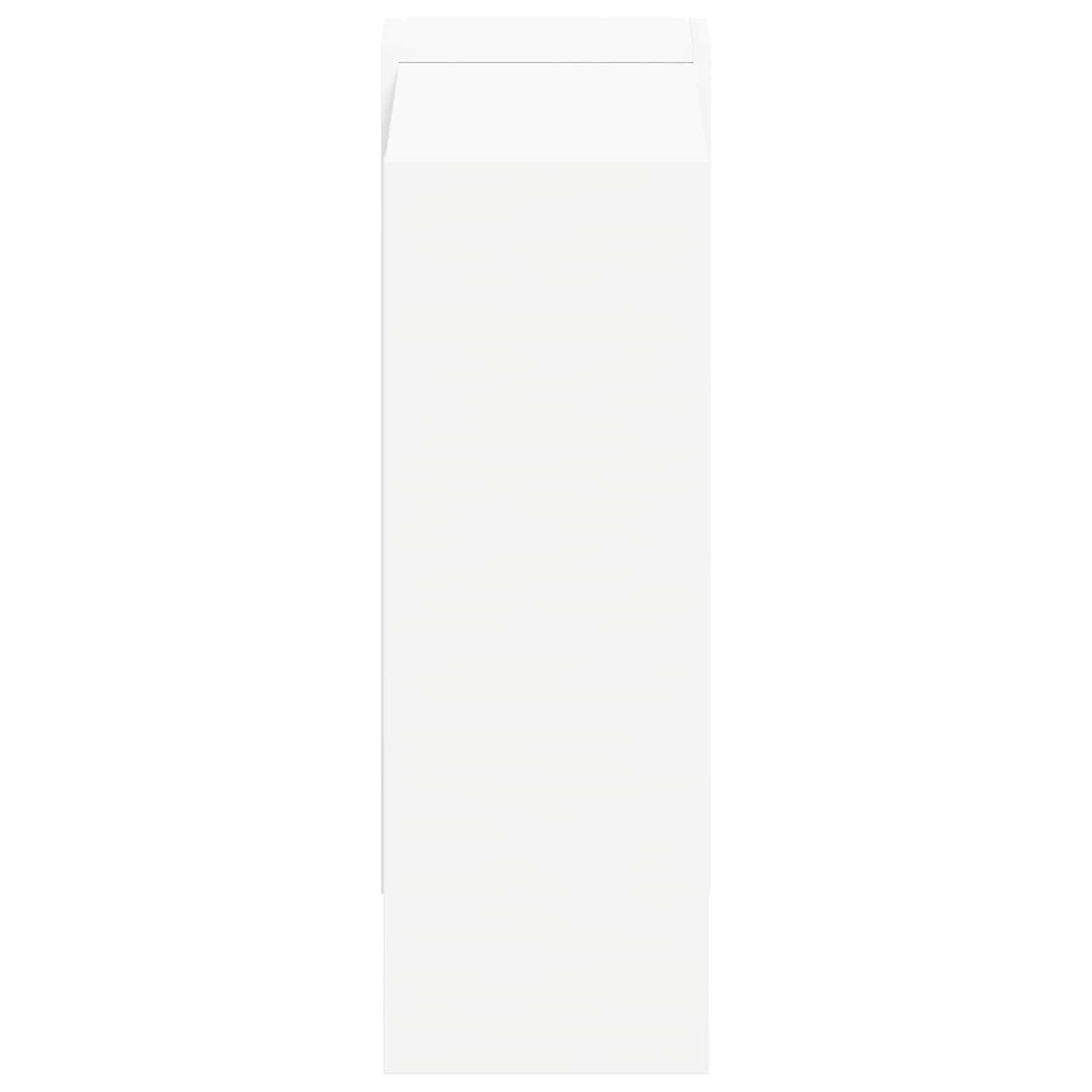 Bookshelf 2-Tier 52 x 25 x 71.5 cm Engineered Wood White