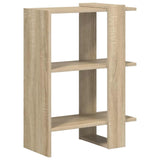 Bookshelf Sonoma Oak 52 x 25 x 71.5 cm Engineered Wood - Front View