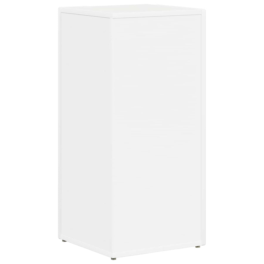 Side Shelf 33 x 32 x 70.5 cm Engineered Wood White