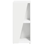 Side Shelf 33 x 32 x 70.5 cm Engineered Wood White