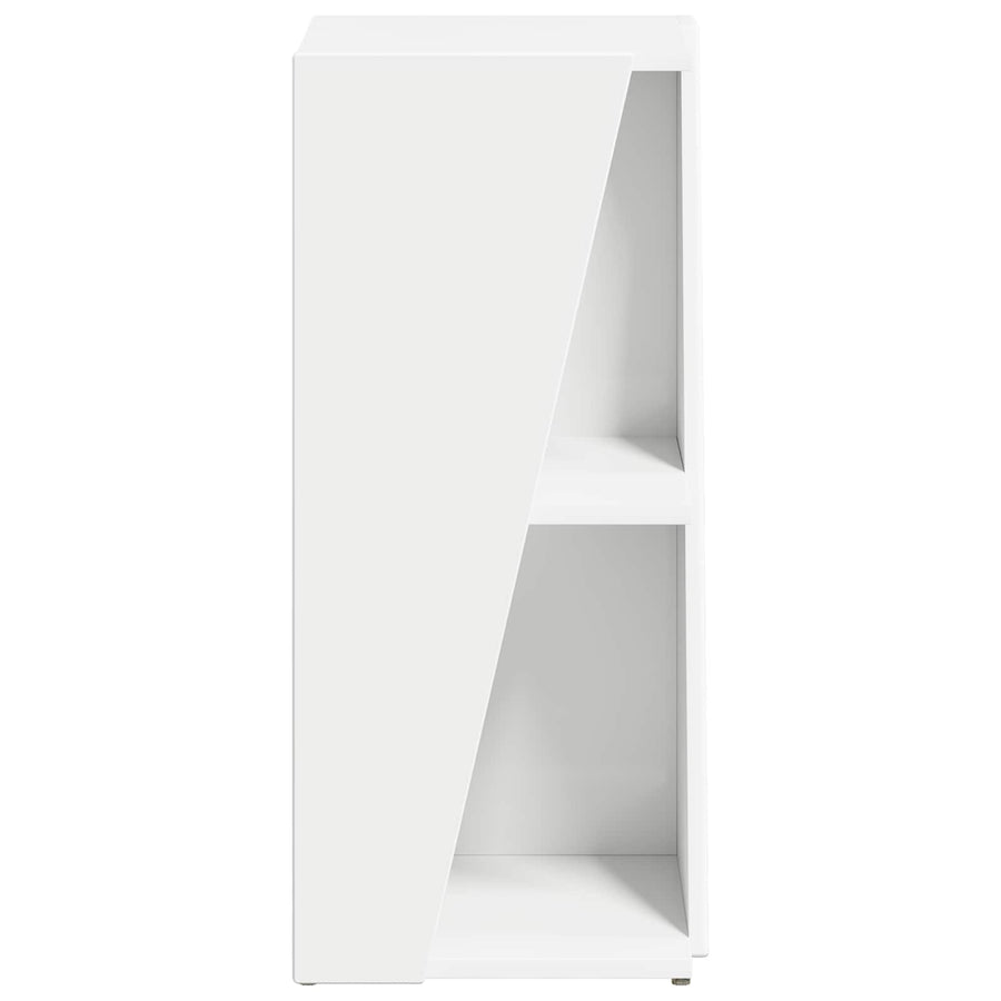 Side Shelf 33 x 32 x 70.5 cm Engineered Wood White