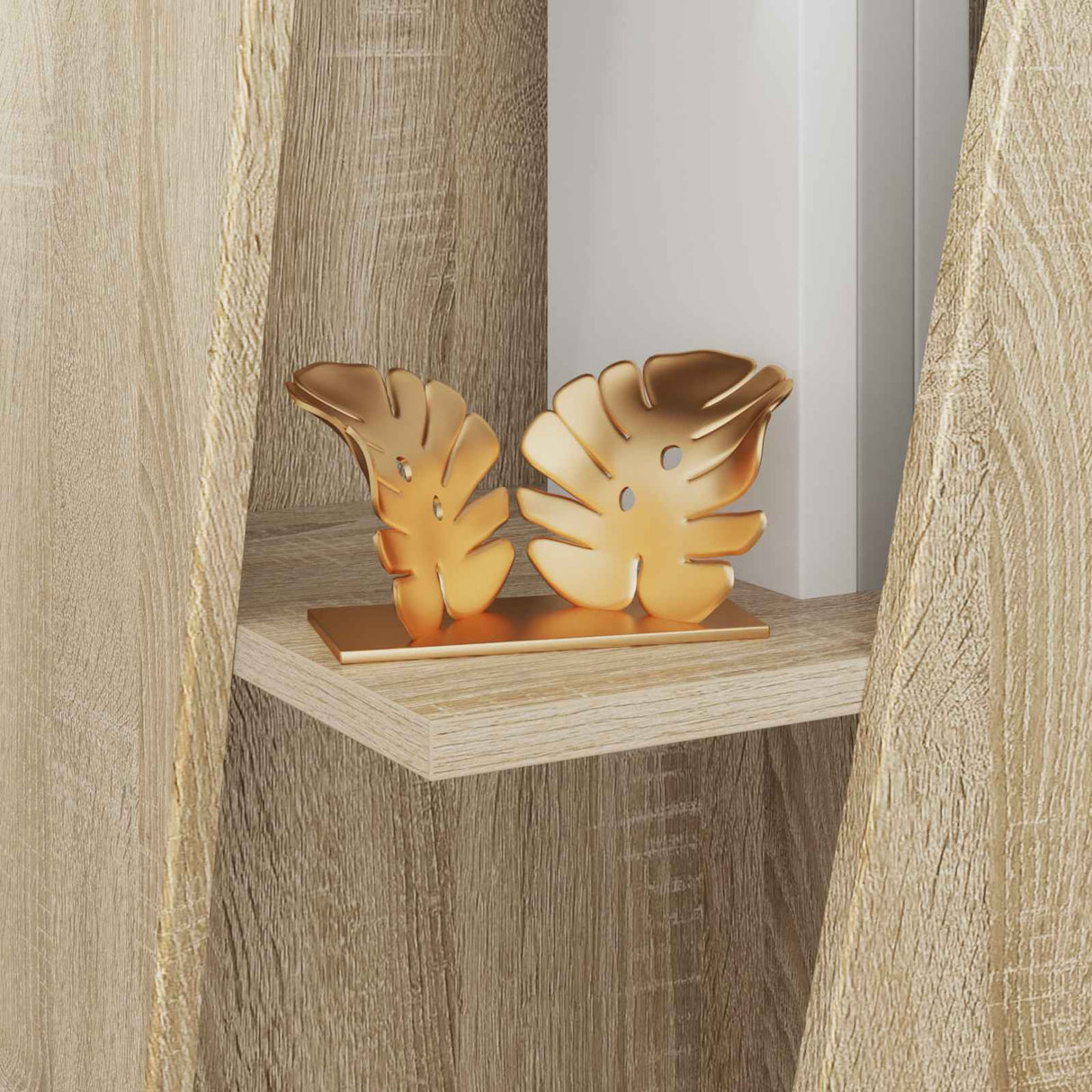 Side Shelf Sonoma Oak 33 x 32 x 70.5 cm Engineered Wood