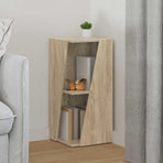 Side Shelf 33 x 32 x 70.5 cm Engineered Wood Sonoma Oak