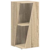 Side Shelf Sonoma Oak 33 x 32 x 70.5 cm Engineered Wood - Front View