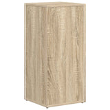 Side Shelf Sonoma Oak 33 x 32 x 70.5 cm Engineered Wood - Close-Up Angle