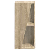 Side Shelf Sonoma Oak 33 x 32 x 70.5 cm Engineered Wood - Rear View