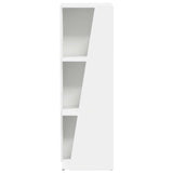 Side Shelf White 33 x 32 x 100.5 cm Engineered Wood - 45-Degree Angle