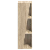 Side Shelf Sonoma Oak 33 x 32 x 100.5 cm Engineered Wood - Rear View