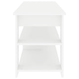 TV stand White 100 x 40 x 50 cm - Rear View
