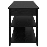 TV stand Black Oak 100 x 40 x 50 cm - Rear View