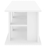 TV stand White 96 x 35 x 33.5 cm - Rear View