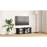TV stand Black Oak 96 x 35 x 33.5 cm - Low Angle