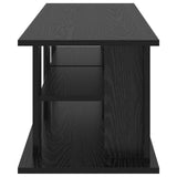 TV stand Black Oak 96 x 35 x 33.5 cm - Rear View