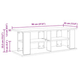 TV stand Black Oak 96 x 35 x 33.5 cm - Extra Image