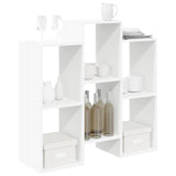 Sideboard White 90 x 30 x 90 cm - Side View