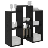 Sideboard Black Oak 90 x 30 x 90 cm - Side View