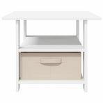 Coffee Table White 77 x 55 x 42 cm Engineered Wood