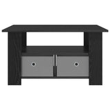 Coffee Table Black Oak 77 x 55 x 42 cm Engineered Wood