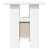 Bedside Table 2 pcs White 41 x 40 x 45 cm Engineered Wood - Close-Up Angle