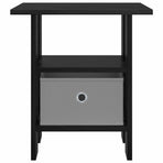 Bedside Table 2 pcs Black Oak 41 x 40 x 45 cm Engineered Wood