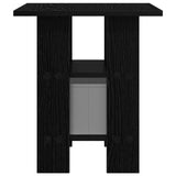 Bedside Table 2 pcs Black Oak 41 x 40 x 45 cm Engineered Wood